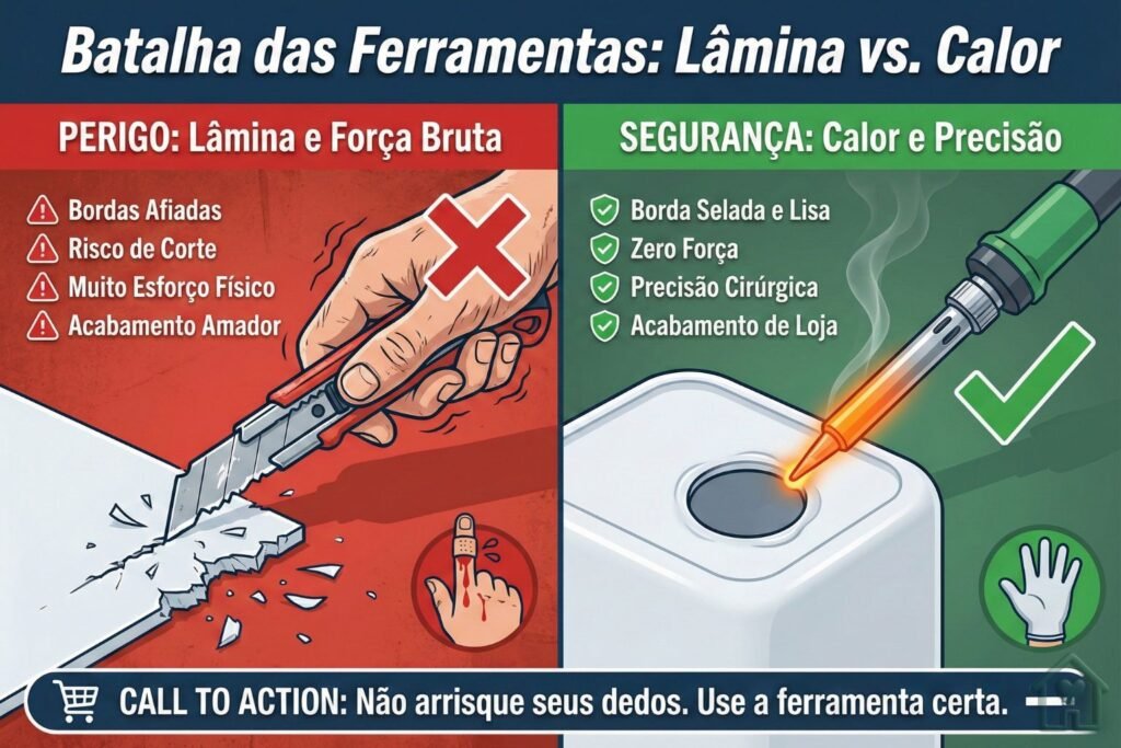 O Ciclo do Ouro Plástico
Estrutura Visual: Um diagrama circular de 4 passos.

Ferramentas para montar jardim vertical com vasos reciclados"

Consumo Consciente: Imagem de uma embalagem de amaciante vazia.

Intervenção Técnica: Ícone de um ferro de solda e lixa (transformação).

Renaturalização: Ícone de terra, adubo e muda sendo plantada.

Biofilia Urbana: Imagem da planta purificando o ar da casa.
Texto de apoio: "Cada 1kg de plástico reutilizado evita a emissão de 1.5kg de CO2 na atmosfera."