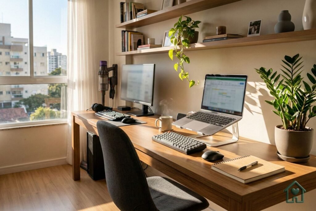 Como organizar a casa no home office